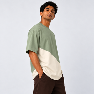 T-shirt Homme Personnalisé Design Vierge Qualité Supérieure – Nouveau T-shirt Homme en Tissu Tissé Polyester/Coton Écologique Imprimé Tie-Dye - Product Image 6