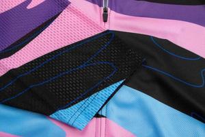 เสื้อเจอร์ซีย์ปั่นจักรยานแขนสั้นผู้ชายยอดนิยม สีชมพู ฟ้า ดำ ลายกราฟิก ระบายอากาศ แห้งเร็ว ชุดกีฬา - Product Image 3