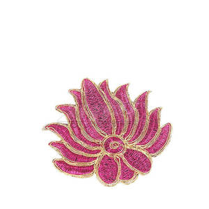 Custom Embroidery Iron-<b>On</b> & <b>Sew</b>-<b>On</b> <b>Patches</b> High Quality Non-Woven Fabric Flower Shape for Bags Clothes Fashion Apparel - Product Image 4