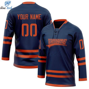 Custom Logo Ice Hockey Jersey Sublimation Printed Team Hockey Shirt Breathable Sportswear for Training and Competition - Product Image 3