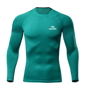 เสื้อคอมเพรสชั่นผู้ชายแบบแห้งเร็วแขนยาว สกรีนโลโก้ของคุณเองได้ - Product Image 1