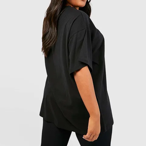 Nouvelle Arrivée T-shirt Femme Grande Taille Personnalisable Logo Écologique Impression 3D Coton Haute Qualité Anti-Boulochage Respirant - Product Image 4