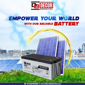 Batería de gel solar 12V DB250GL Batería de gel híbrida para Turquía Proveedores de baterías de plomo ácido de gel Premium de alto rendimiento India250ah - Product Image 2