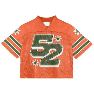 Nuevo Diseño 2025, Camiseta Deportiva Sublimada con Cuello en V para Hombre, Estilo Retro de Fútbol Americano, Camisetas de Fútbol de Francia - Product Image 1