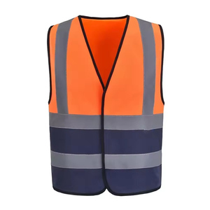 Chaleco de Seguridad Unisex Transpirable con Cuello en V, Ropa de Trabajo Reflectante de Alta Visibilidad con Cierre de Cremallera Frontal Ajustable - Product Image 3