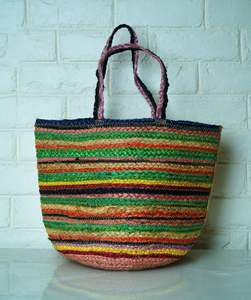 Bolso de compras de yute trenzado estilo bohemio para mujer, diseño personalizado 2026, con asa artesanal, tendencia, proveedor directo de la India - Product Image 1