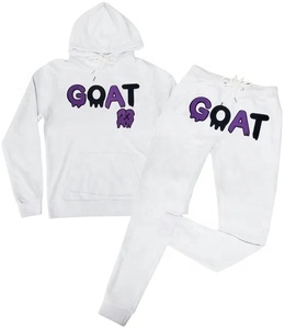 2024 hommes Streetwear mode deux pièces ensemble confortable fermeture éclair à capuche et Jogging costumes costumes d'entraînement personnalisés pour l'hiver - Product Image 5