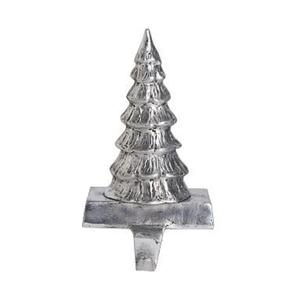 Support de chaussettes en métal en forme de sapin, décoration de Noël pour la maison, articles cadeaux, finition argentée, crochet en forme de cône - Product Image 2