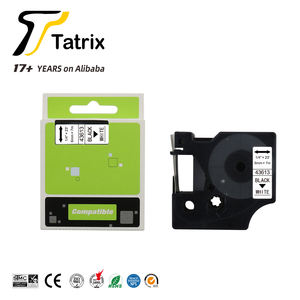 Cartucho de cinta de etiquetas Compatible Tatrix 6mm negro sobre blanco 43613 para <span class=keywords><strong>DYMO</strong></span> <span class=keywords><strong>LabelManager</strong></span> PNP/150/160/<span class=keywords><strong>210D</strong></span>/280/350/420P/450/450D/500 - Product Image 3