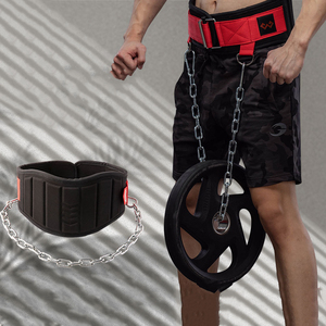 Cinturón de Gimnasio para Levantamiento de Pesas con Cadena, de Cuero Vacuno, Ajustable, Resistente, Hecho en Pakistán - Product Image 6