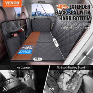 "Pet Backseat Cover Waterproof Dog <b>Hammock</b> for Car 54"x24" Hard Bottom Easy Installation" - Product Image 2