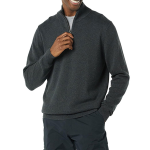 Sudaderas de Invierno para Hombre de la Mejor Calidad, con Media Cremallera, Logotipo y Color Personalizados, 100% Algodón, Tejido de Rizo, Servicio OEM - Product Image 1