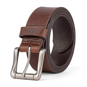 High-Demand Genuine Cow <b>Hide</b> Leather Belt Custom Length Strong Quality Steel Square Vintage Waterproof Eco-Friendly Bulk - Product Image 1
