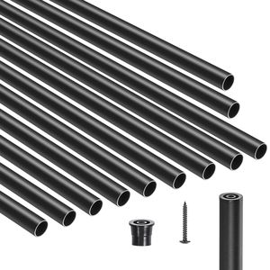 Balustre in Alluminio da 26 Pollici, Confezione da 51 Pezzi, 3/4 Impermeabili, Corrimano in Metallo Cavo per Uso Interno - Product Image 6