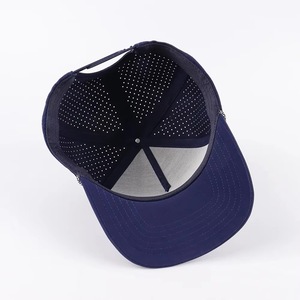 Vietnam Manufacture 5 Panel Custom Embroidery Logo Baseball Caps Perforated <b>Waterproof</b> Golf <b>Hat</b> With Rope For Man And Woman - Product Image 5
