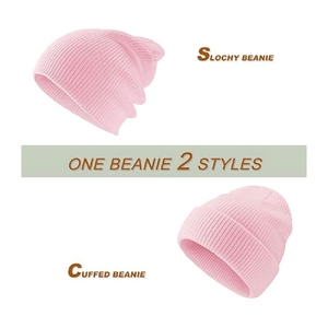 Custom logo beanie cap <b>winter</b> knit <b>hat</b> soft warm skull cap stretchable comfortable design for <b>men</b> women branding USA - Product Image 3