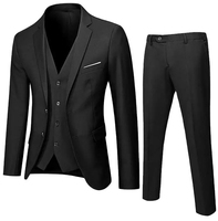 Costumes d'affaires formels pour hommes, 3 pièces, pour mariage, respirants, avec pantalon plissé décontracté et veste, vente en gros, nouvelle arrivée, double boutonnage
