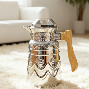 <span class=keywords><strong>Thermos</strong></span> Dallah arabe de 1000 ml pour café, <span class=keywords><strong>théière</strong></span> isotherme pour hôtel, restaurant, fête - Prix de gros Ramadan - Product Image 1