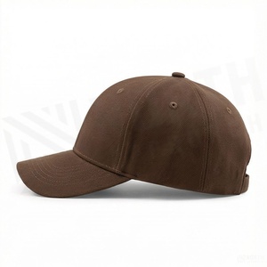 Gorra de Béisbol Marrón de 6 Paneles, Ajustable, Unisex, de Sarga de Algodón, Color Sólido, Estilo Casual - Product Image 3