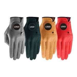 Wholesale Men Golf Gloves Custom Magnetic Ball <b>Marker</b> Premium <b>White</b> Cabretta Sheepskin Leather Sport - Product Image 2