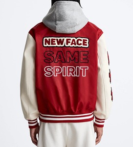 Veste de baseball d'hiver pour homme sur mesure OEM de haute qualité, imperméable, respirante, en polyester, design personnalisé Letterman, en cuir - Product Image 3