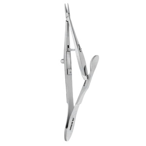 Porte-aiguilles réutilisable en acier inoxydable pour microchirurgie, instruments chirurgicaux et dentaires de laboratoire - Product Image 1