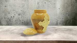 Urne chrétienne, urne commémorative chrétienne, urne à souvenirs chrétienne, urne à cendres chrétienne, urne à croix, urne religieuse - Product Image 4