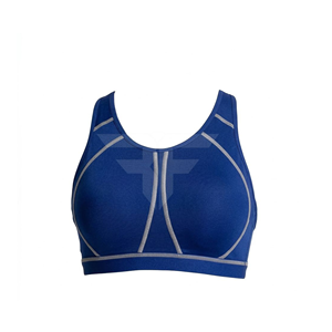Medium Support Eco-Friendly Breathable Yoga Sports <b>Bra</b> with <b>Removable</b> <b>Pads</b> Spandex/Nylon Material for Women - Product Image 1