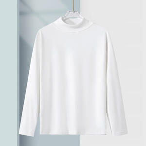 Camiseta Térmica de Manga Larga con Cuello Alto para Hombre, Personalizada con Logotipo OEM, Estilo Casual Urbano, para Otoño e Invierno - Product Image 5