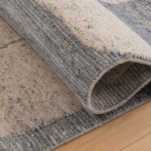Luxury Flat Weave NZ Wool Handmade Cotton Backing Thin Eco-Friendly Low Pile Area <b>Rug</b> | Traditional <b>Abstract</b> Design for Living - Product Image 5