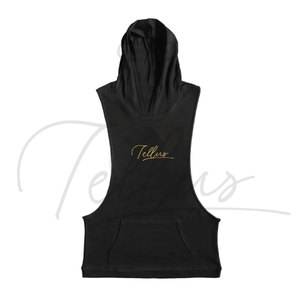 Débardeur à Capuche Sans Manches Style Sportif – Vente en Gros, Haute Qualité, pour Hommes, en Polyester/Coton, Respirant, Séchage Rapide, Personnalisable - Product Image 1