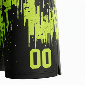 Nouveaux uniformes de basket-ball personnalisés tendance en ligne avec nom d'équipe imprimé, manches courtes, 100% polyester, protection UV, vente flash, meilleur prix - Product Image 5