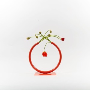 Creative Ring Shape Metal Flower Vase Modern Decorative Tabletop Vase Luxury Minimalist Flower Holder Living Room Dining <b>Table</b> - Product Image 2