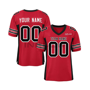 Uniforme de Fútbol Americano Personalizado, 100% Poliéster, Camiseta de Fútbol Americano Universitario, Mangas Cortas, Tallas Grandes, Transpirable - Product Image 4