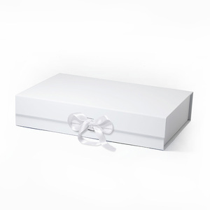 Boîte cadeau magnétique à couvercle rabattable, emballage en <span class=keywords><strong>papier</strong></span> pliable avec logo personnalisé, modèle peu profond, stock transfrontalier prêt à l'emploi - Product Image 2