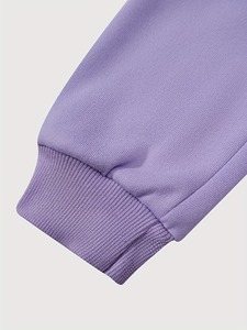 Sudadera con Capucha Personalizada para Mujer, con Cierre, Color Sólido, Tejido de Algodón, Estilo Casual Otoñal, Largo Regular, Manga Larga, Transpirable - Product Image 6