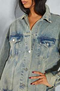 แจ็คเก็ตยีนส์ผู้หญิงแฟชั่นสุดฮิต น้ำหนักเบา ราคาสมเหตุสมผล พร้อมใบรับรอง OE - Product Image 3