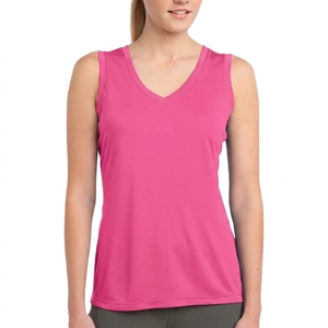Débardeur sans manches décontracté pour femme, T-shirt de sport, vêtements de fitness, de course et d'entraînement, vente en gros - Product Image 1
