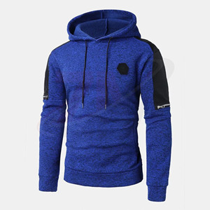 Conjuntos Deportivos de Invierno de Alta Calidad, Sudaderas con Capucha y Logotipo Frontal en Felpa Gruesa para Hombre, Nueva Moda en Tendencia - Product Image 1