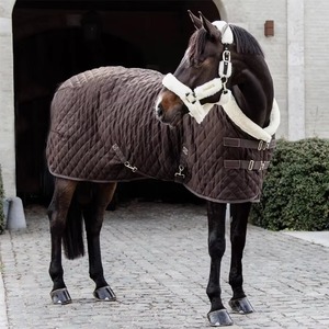 Hot Selling Lightweight Horseware Waterproof Turnout Fabric Winter Fleece Cotton Lining Dressage Use Horse Warm <b>Rugs</b> - Product Image 3