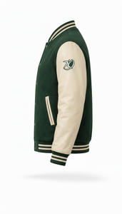 Chaqueta Varsity Estilo Americano Profesional, Mangas en Contraste, con Capucha, Unisex, Invierno, Ecológica, Logotipo Frontal - Product Image 3