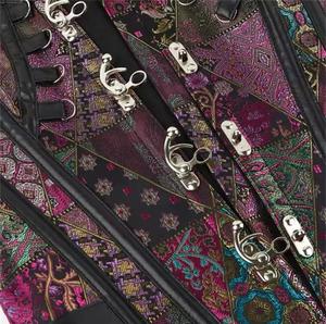 Corsets Vintage pour Femmes, Sexy, Sculptants, Respirants, Modernes, en Brocart, pour Grandes Tailles - Product Image 4