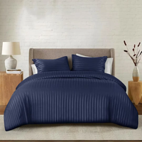 Couettes et édredons de luxe SAISH IMPEX en microfibre satinée rayée, respirants, écologiques, pour toutes les saisons, pour la maison