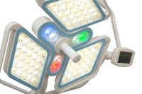 Lampe LED sans ombre électrique avec 81 LED, luminosité de 60 000 à 160 000 lux (édition de luxe à navigation en forme de pétale)