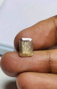 Piedra solar natural de corte octogonal multicolor con efecto lluvia de meteoros. - Product Image 4
