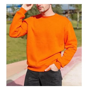 Sudadera de hombre de talla grande, cómoda, de color liso, con cuello redondo y hombros caídos, elegante, de manga larga, precio mayorista, desde Bangladesh - Product Image 2