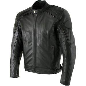 Blouson de moto en cuir noir de style racer pour homme 2025, armure CE, taille 3X-Large, vêtements de course automobile haut de gamme - Product Image 2