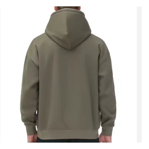 Sweat à capuche pour homme coupe classique, 300 g/m², molleton lourd avec logo imprimé en relief sur le devant - Product Image 2