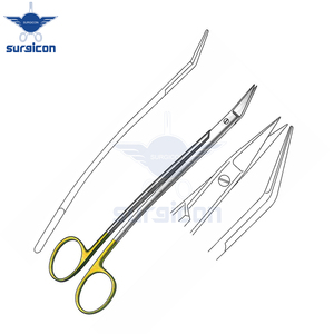 Tijeras Quirúrgicas Dean Scissors Plain de 12 cm (4-3/4 Pulgadas) Semiofiladas/Opacas TC Doradas con Cuchillas de Corte de Precisión y Uso Profesional - Product Image 6