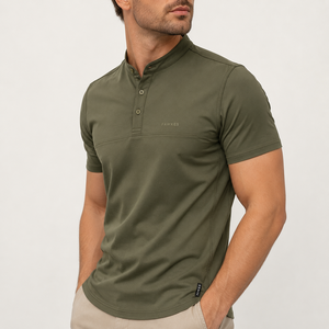 Camisa de Manga Corta para Hombre Fawkes, Tejida en Lona, 100% Algodón, Color Sólido, Cierre de Botones, Estilo Casual, Transpirable, Precio Económico, la Mejor - Product Image 4